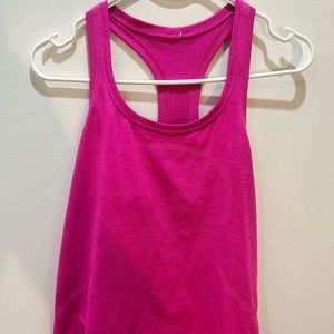 Lululemon Swiftly Tech Racerback tank top 2.0 race length Sonic Pink